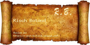 Risch Botond névjegykártya
